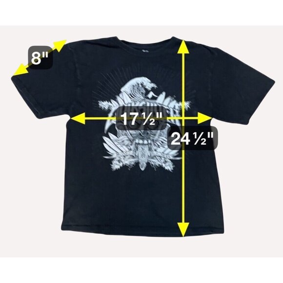 Quiksilver Vintage Grunge Black Tee Shirt Size L Slim Fit Surfing Skeleton Graph - Picture 10 of 10
